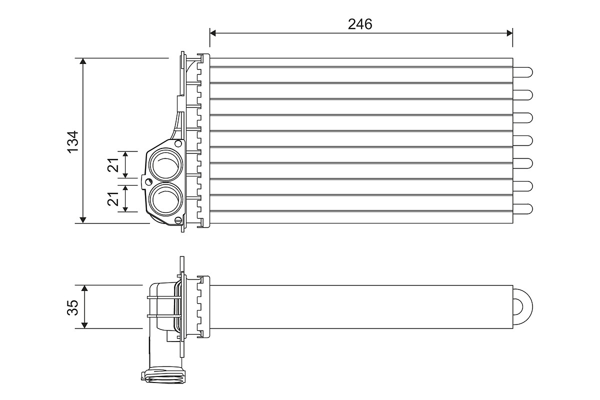 VALEO Fűtőradiátor 811565_VALEO